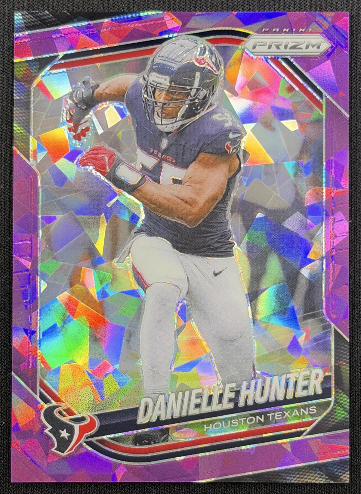 Danielle Hunter 2025 Panini Prizm Purple Ice /225 Texans