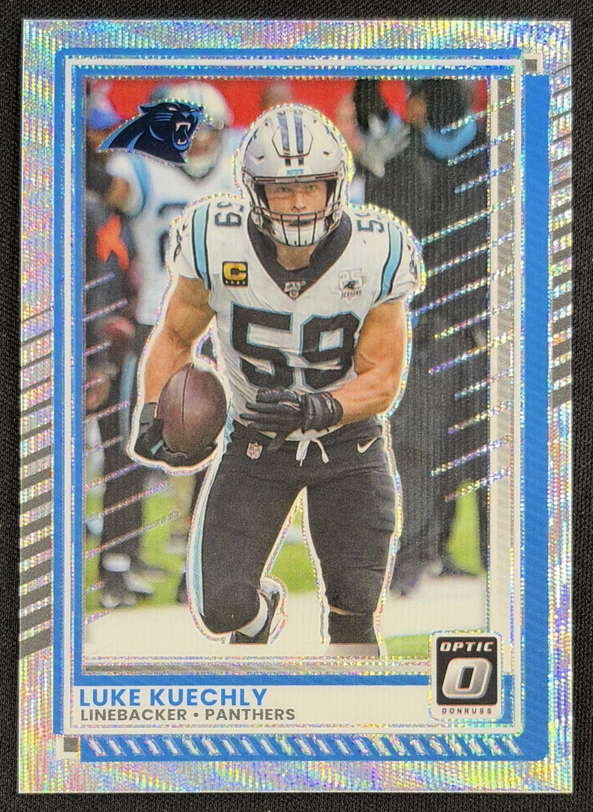 Luke Kuechly 2025 Panini Donruss Optic Wave Prizm /300 Panthers