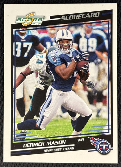 Derrick Mason 2004 Score Scorecard /625 Sports Trading Cards