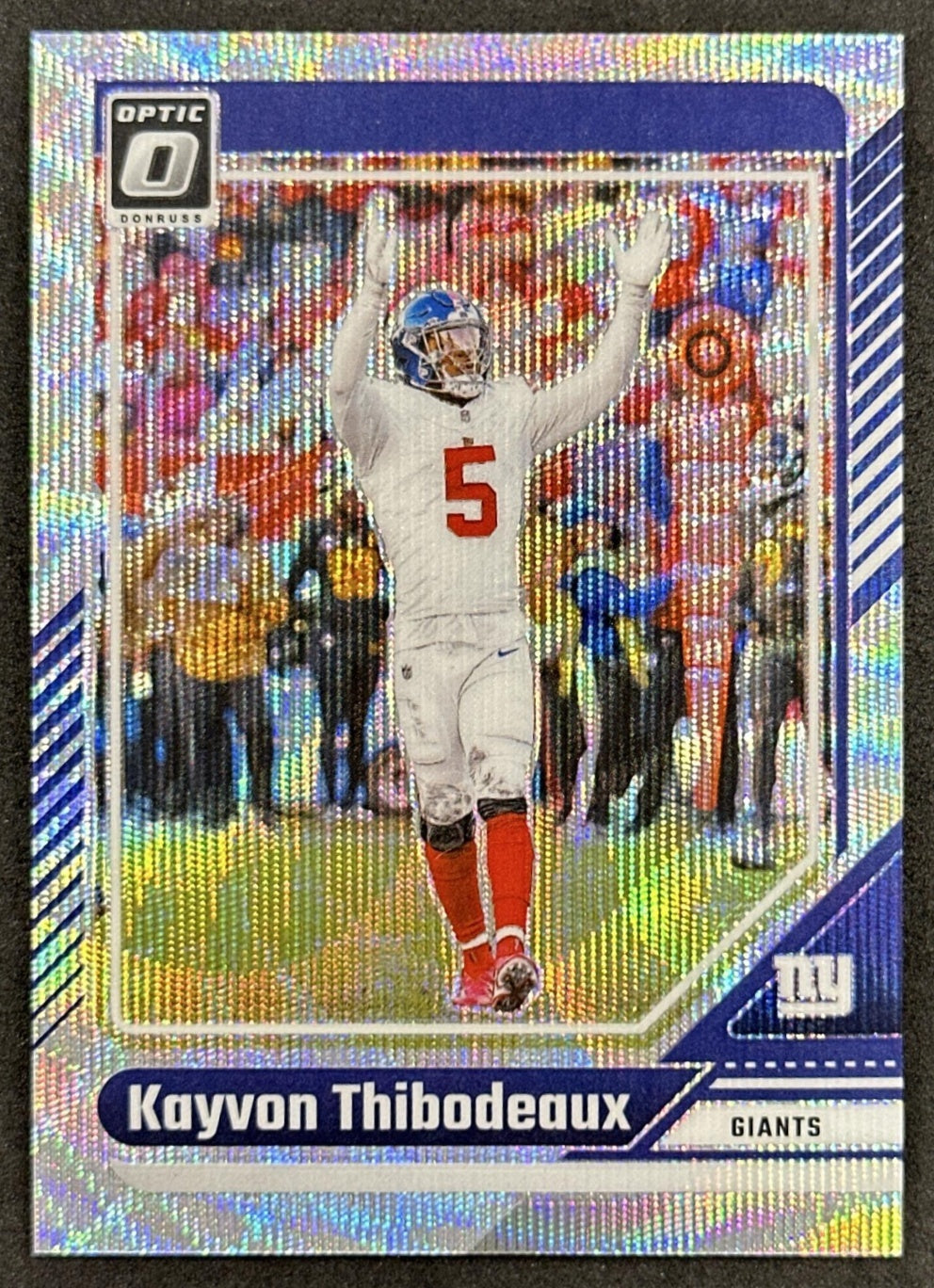 Kayvon Thibodeaux 2023 Panini Donruss Optic Wave Prizm /300 Giants Default Title Sports Trading Cards