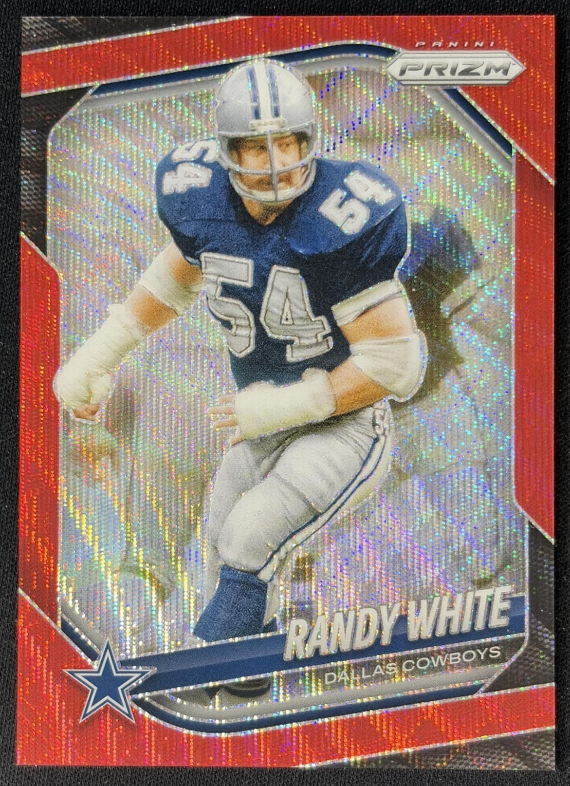 Randy White 2025 Panini Prizm Red Wave /149 Cowboys front