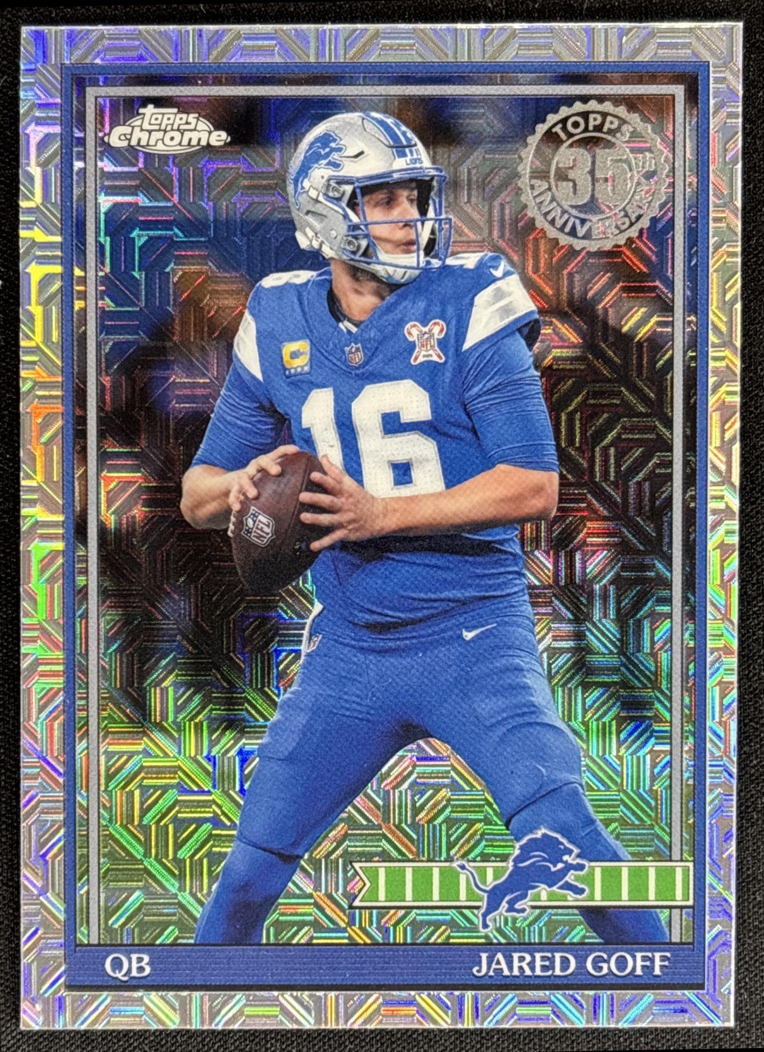 Jared Goff 2026 Topps 1991 Chrome Mojo Refractor Lions