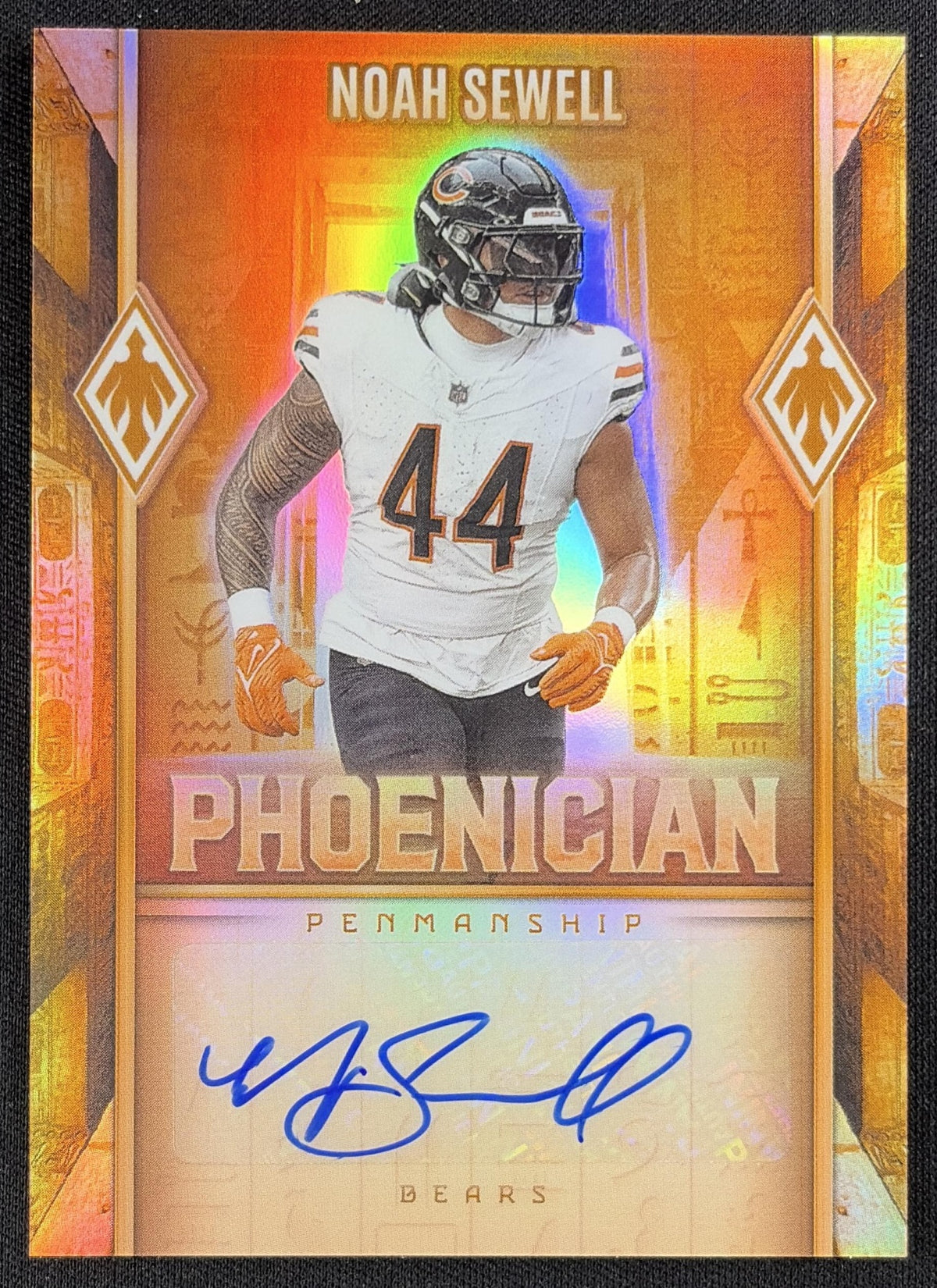 Noah Sewell 2025 Panini Phoenix Phoenician Penmanship Bears