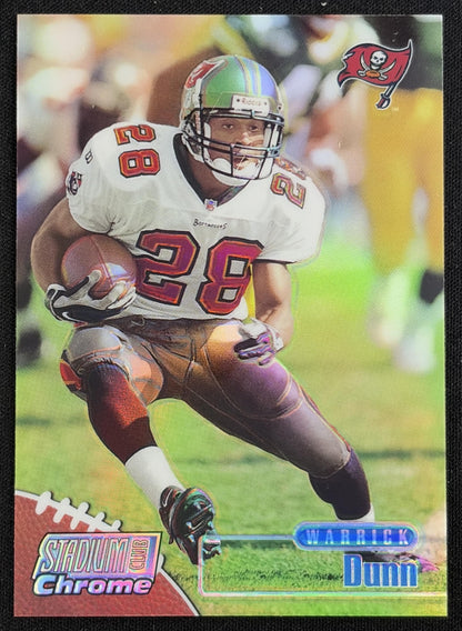 Warrick Dunn 1998 Topps Stadium Club Chrome Refractors Buccaneers - Front