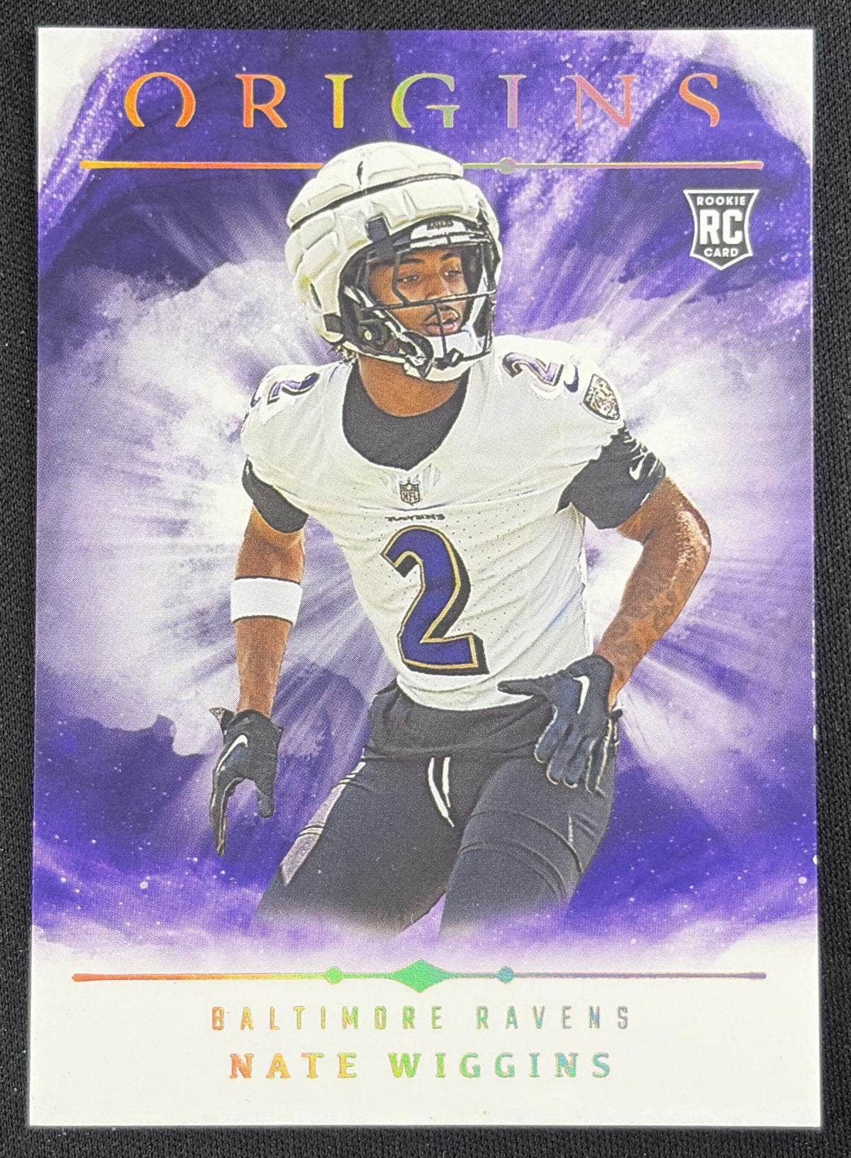 Nate Wiggins 2024 Panini Origins Rookies Ravens