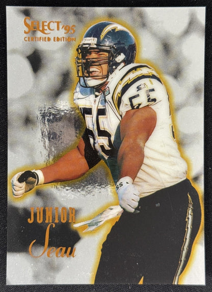 Junior Seau 1995 Pinnacle Select Certified Chargers Sports Trading Card