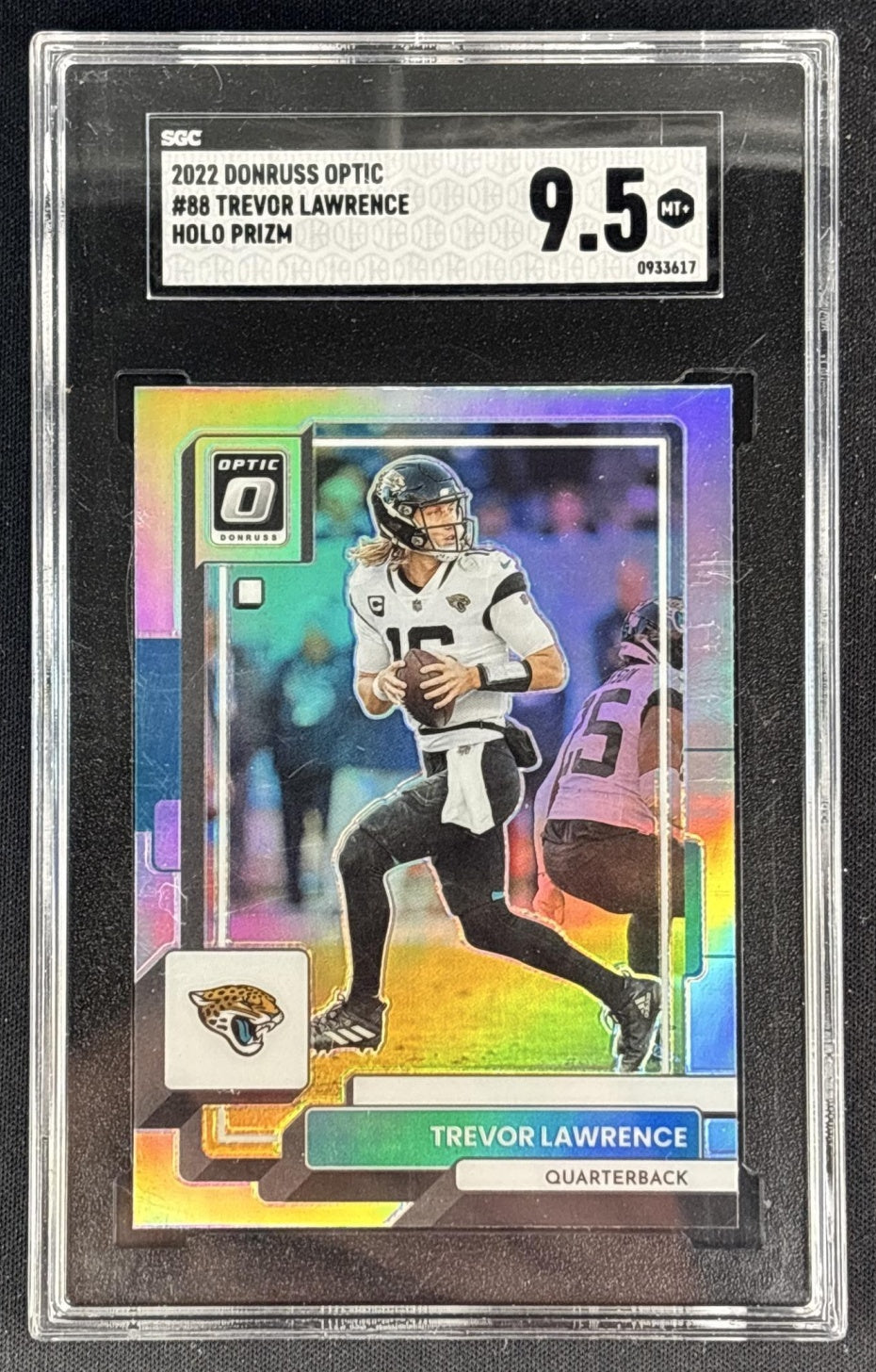 Trevor Lawrence 2023 Panini Donruss Optic Holo Prizm SGC 9.5