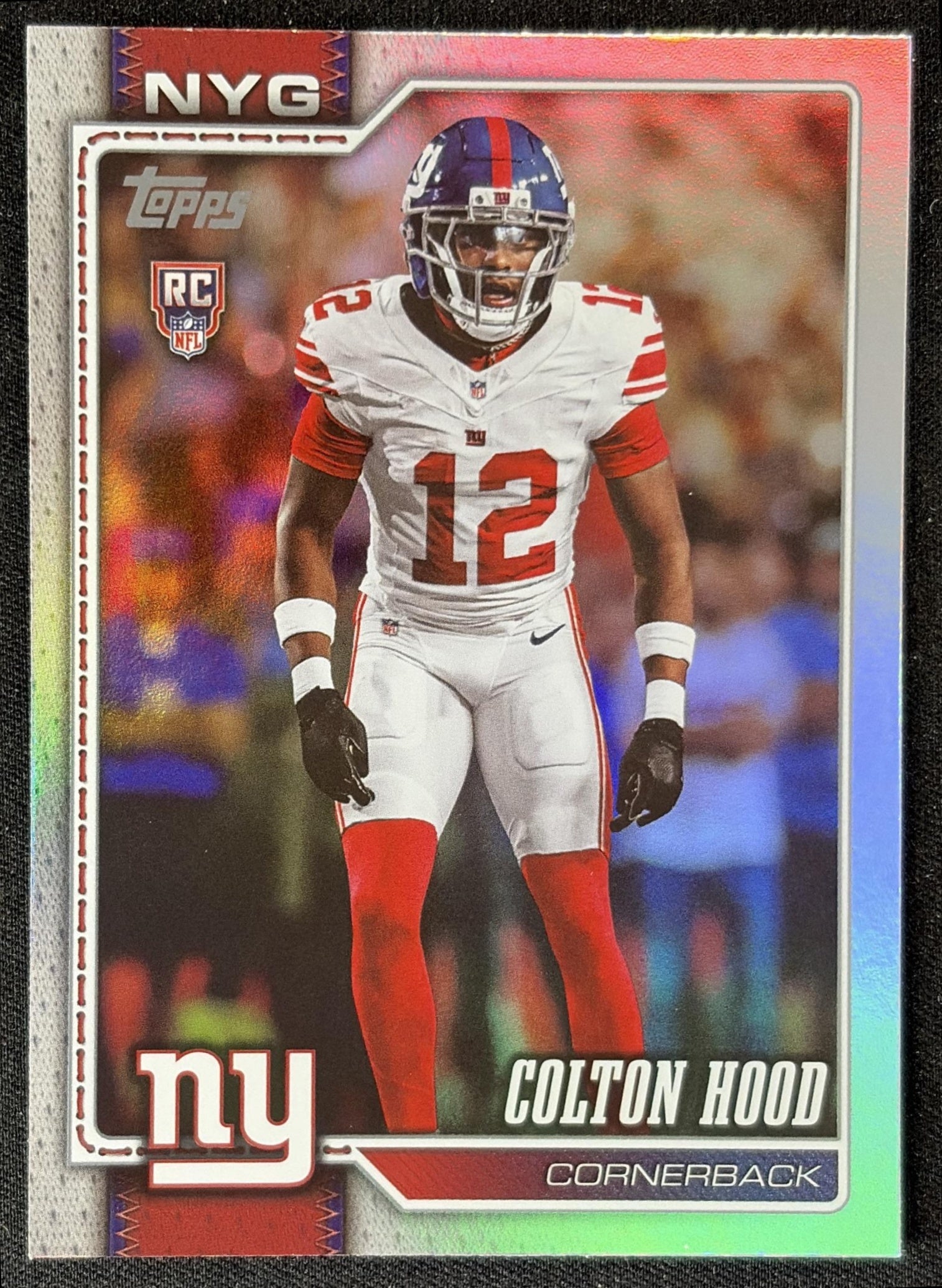 Colton Hood 2026 Topps Rainbow Foil Giants front