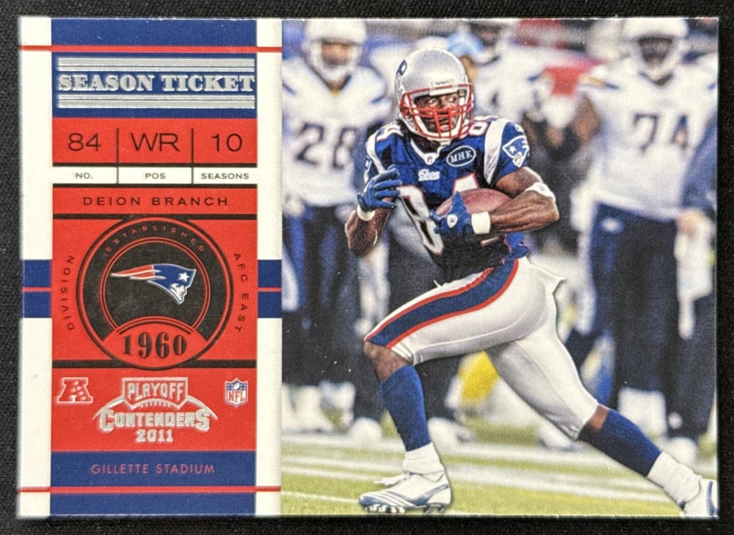 Deion Branch 2012 Panini Contenders Season Ticket Patriots Sports Trading Card