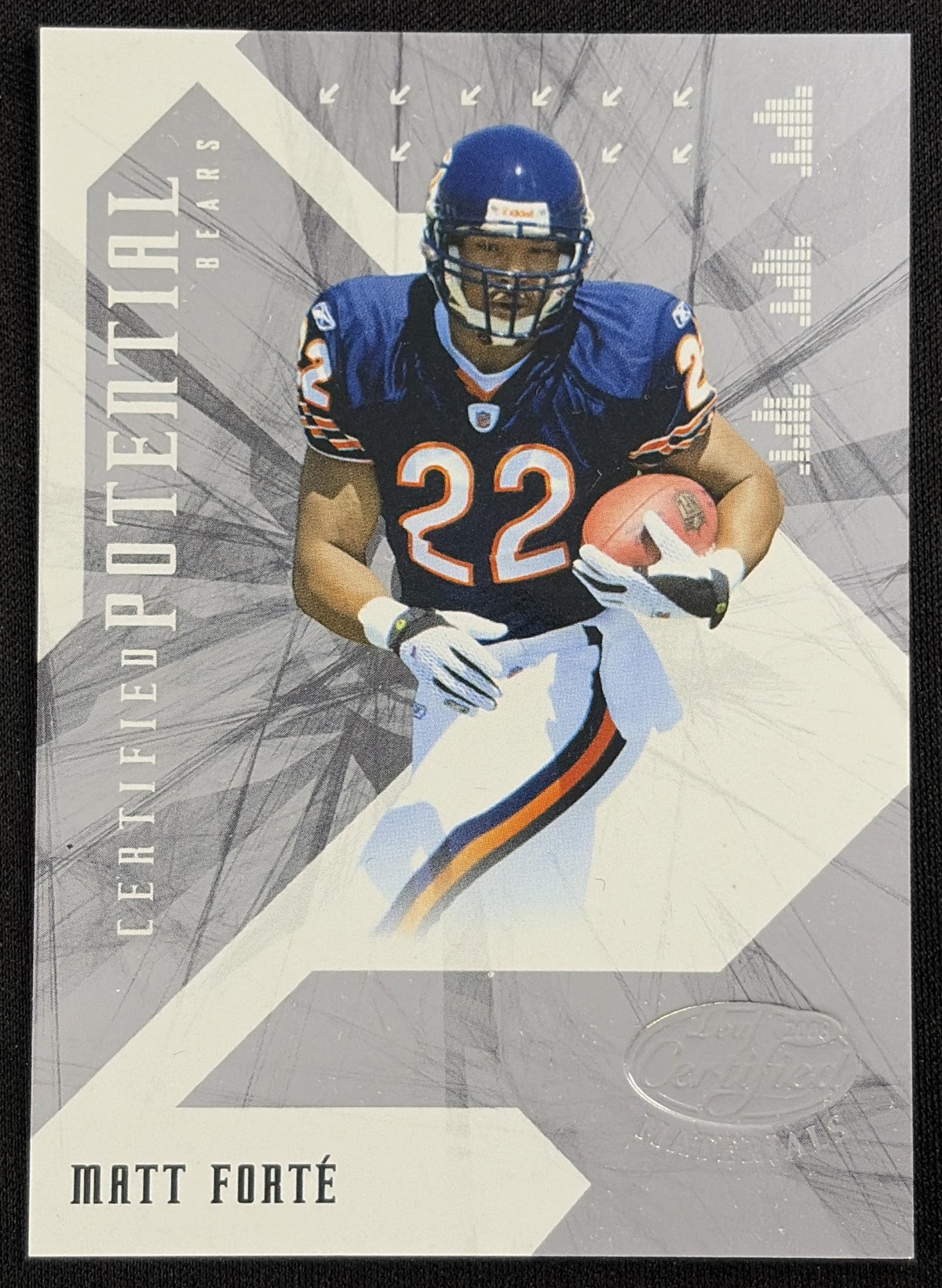 Matt Forte 2008 Leaf Certified Materials Certified Potential /1000 Bears - front