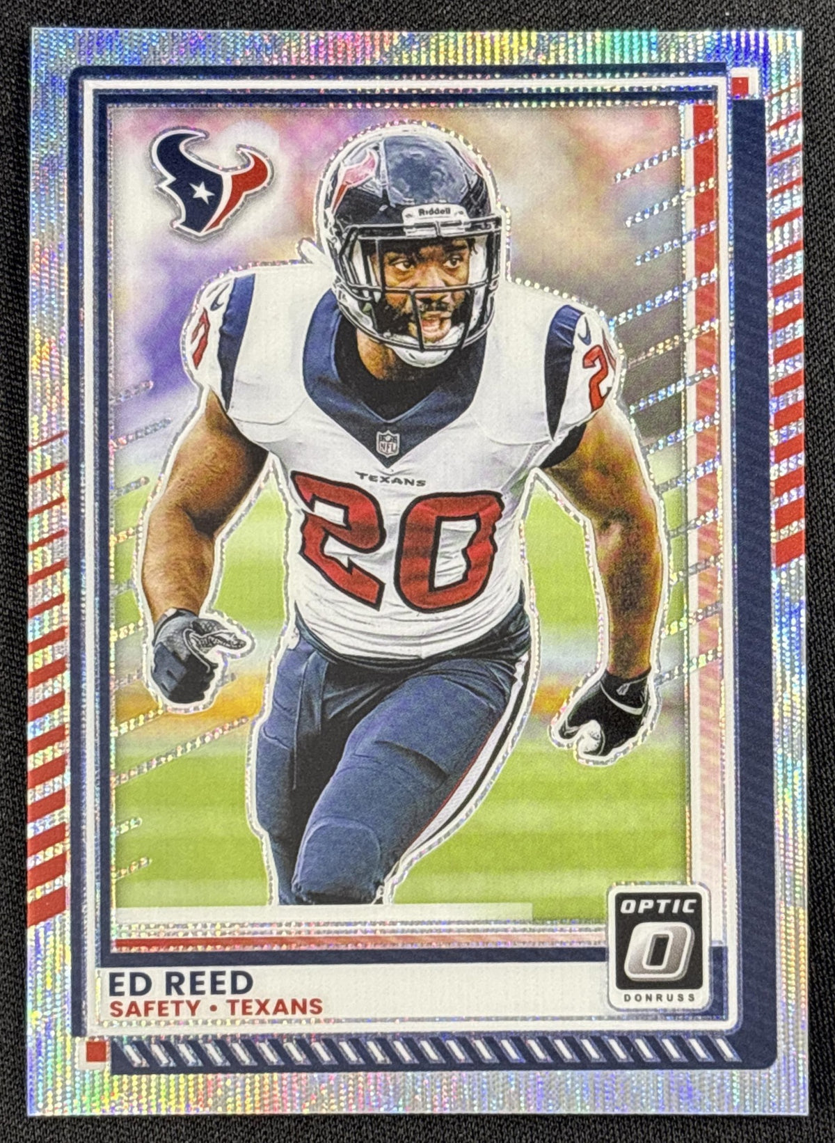 Ed Reed 2025 Panini Donruss Optic Wave Prizm /300 Texans