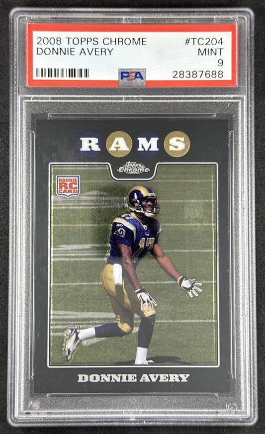 Donnie Avery 2008 Topps Chrome PSA 9