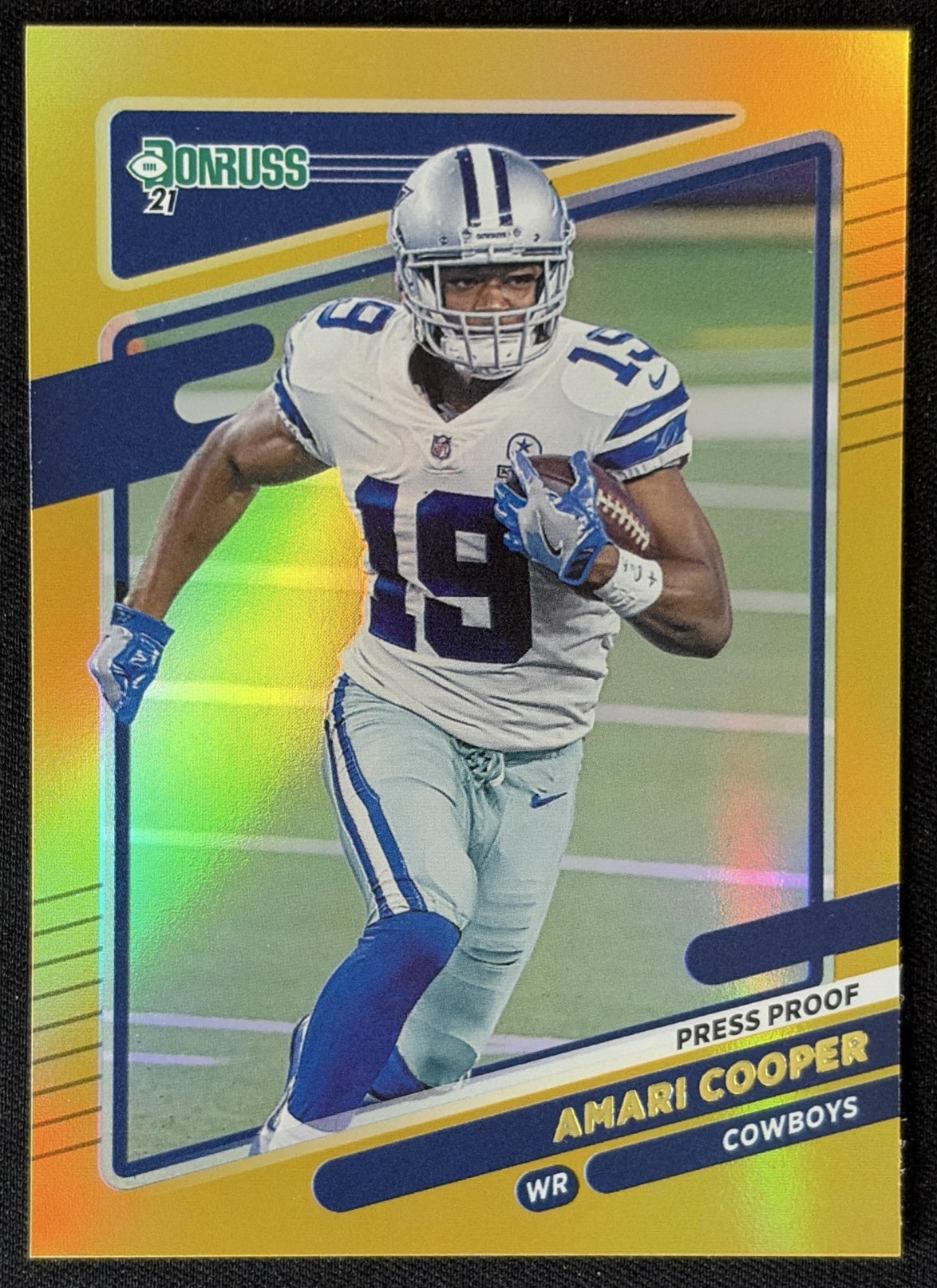 Amari Cooper 2021 Panini Donruss Press Proof Premium Cowboys - Dallas Cowboys