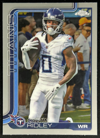 Calvin Ridley 2025 Topps Chrome Titans Sports Trading Cards