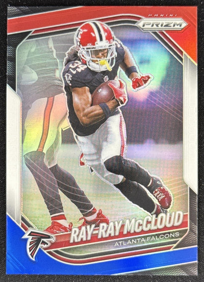 Ray-Ray McCloud 2025 Panini Prizm Red White & Blue Falcons Atlanta Falcons Sports Trading Card