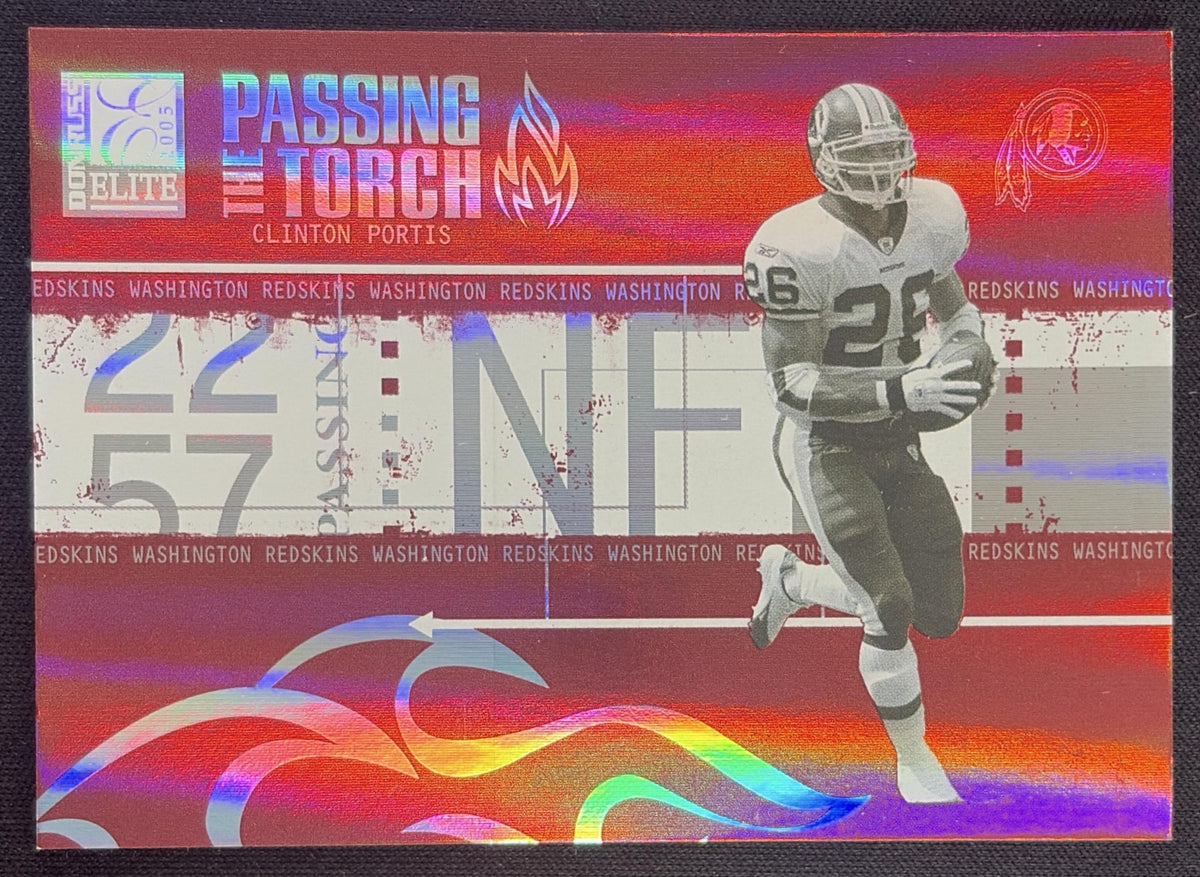 Clinton Portis 2005 Donruss Elite Passing the Torch Red /1000 Redskins