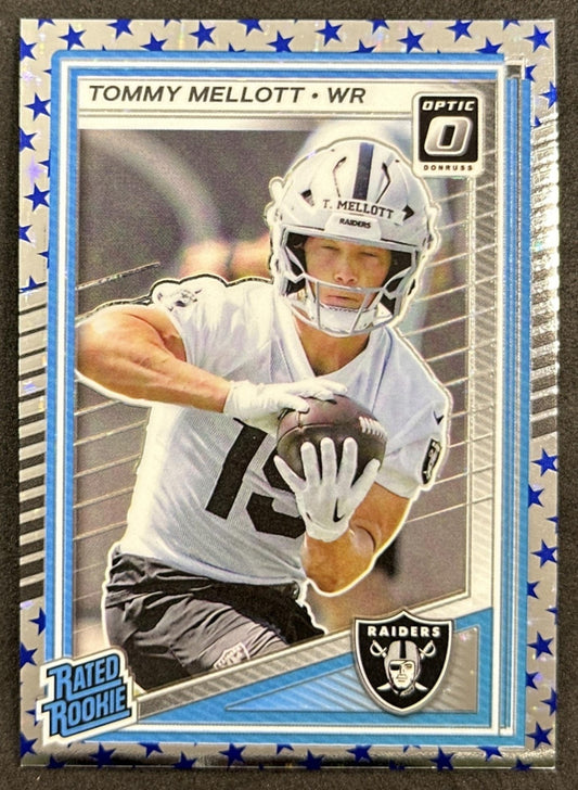 Tommy Mellott 2025 Panini Donruss Optic Rated Rookie Stars Prizm Raiders Default Title Sports Trading Card