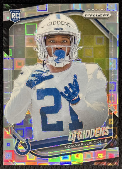 DJ Giddens 2025 Panini Prizm Pandora /400 Colts Sports Trading Cards