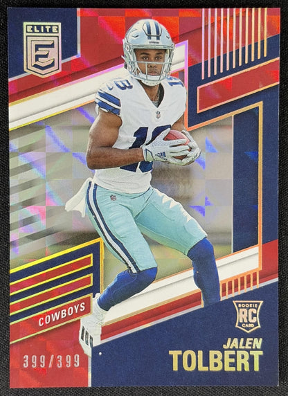 Jalen Tolbert 2022 Panini Donruss Elite Red /399 Cowboys
