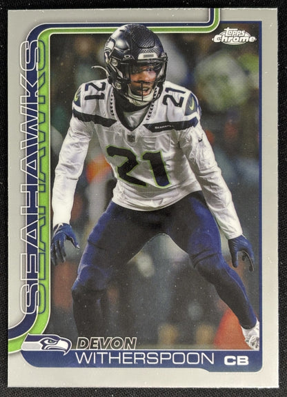 Devon Witherspoon 2025 Topps Chrome Seahawks Default Title Sports Trading Cards