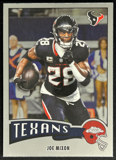 Joe Mixon 2025 Topps Chrome 1975 Texans Sports Trading Cards