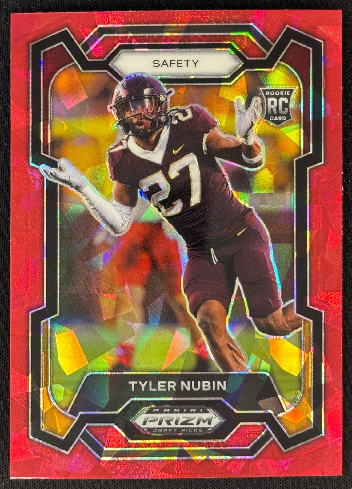 Tyler Nubin 2024 Panini Prizm Collegiate Draft Picks Red Ice Sports Trading Cards