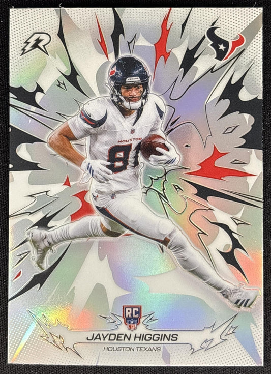 Jayden Higgins 2025 Topps Resurgence Refractor Texans