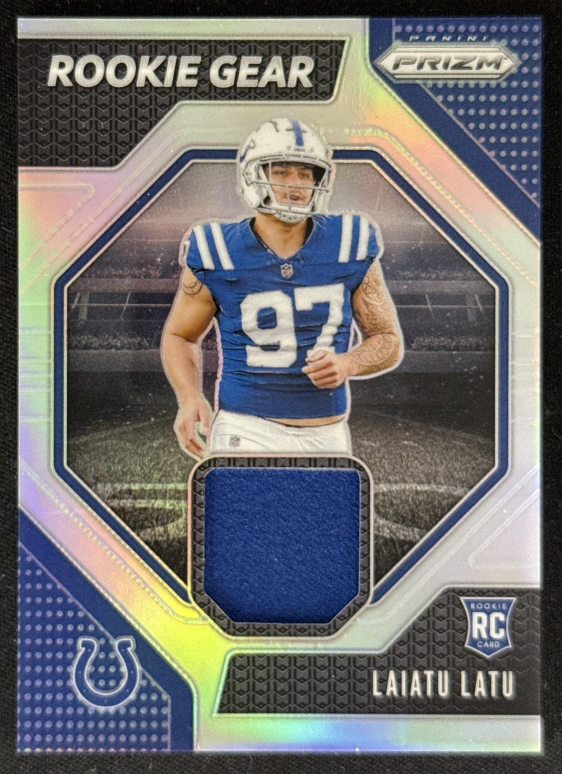 Laiatu Latu 2024 Panini Prizm Rookie Gear Colts