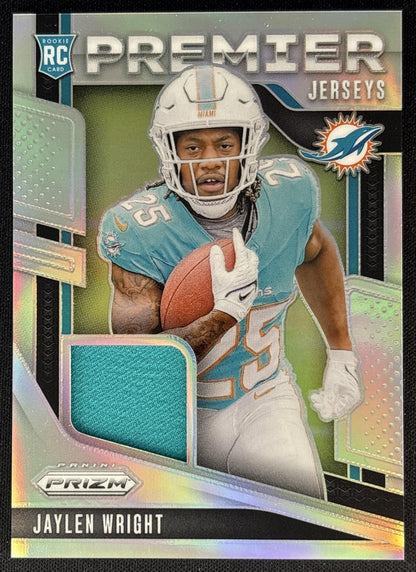 Jaylen Wright 2024 Panini Prizm Premier Jerseys Dolphins