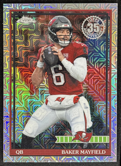 Baker Mayfield 2026 Topps 1991 Chrome Mojo Refractor Buccaneers