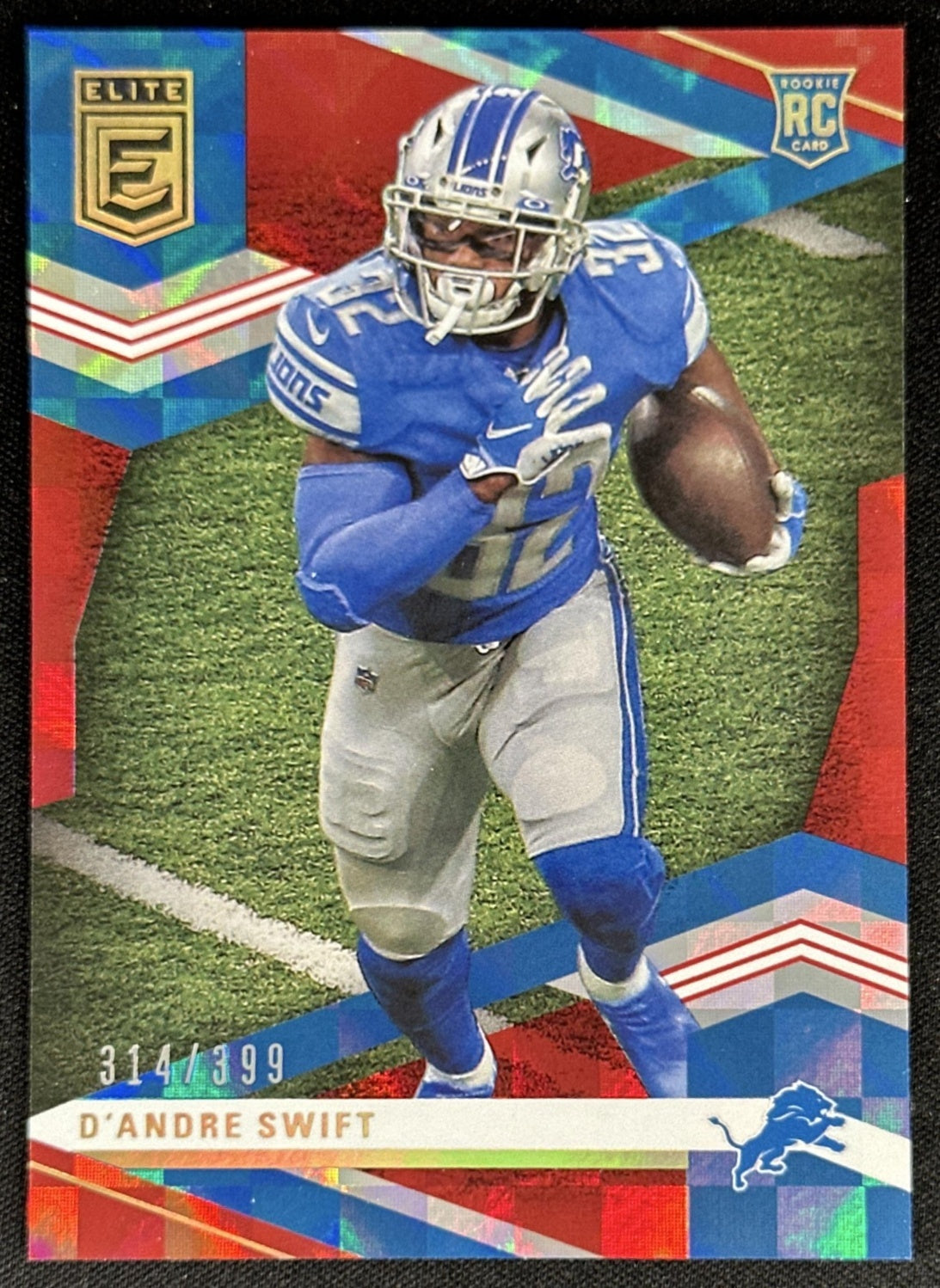 D Andre Swift 2020 Panini Chronicles Elite Update Red /399 Lions