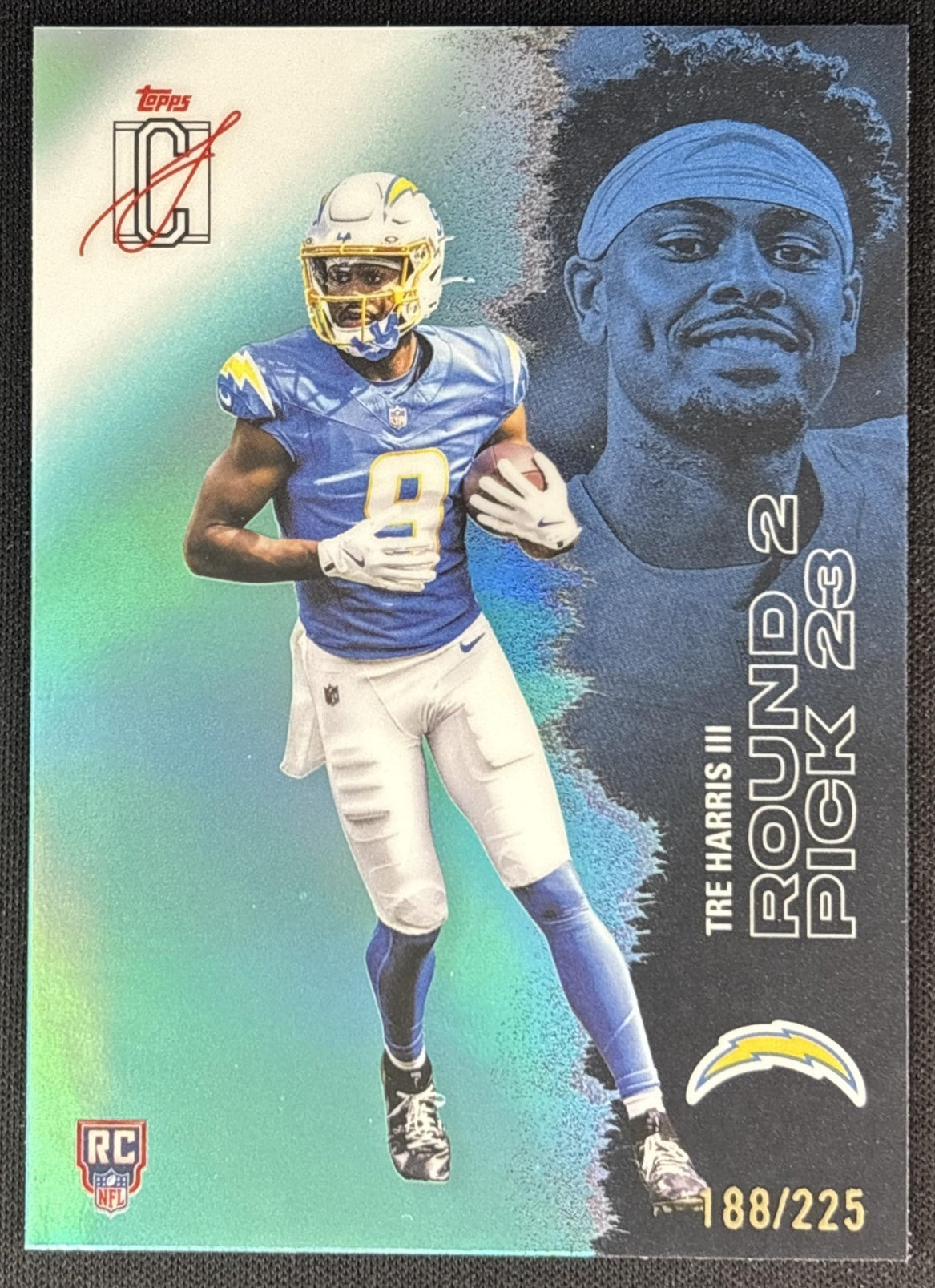 Tre Harris III 2025 Signature Class Chrome Rookie Teal Refractor /225 Chargers Default Title Sports Trading Cards