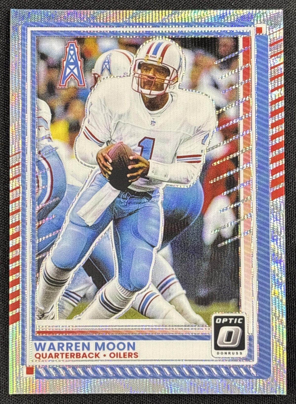 Warren Moon 2025 Panini Donruss Optic Wave Prizm /300 Oilers