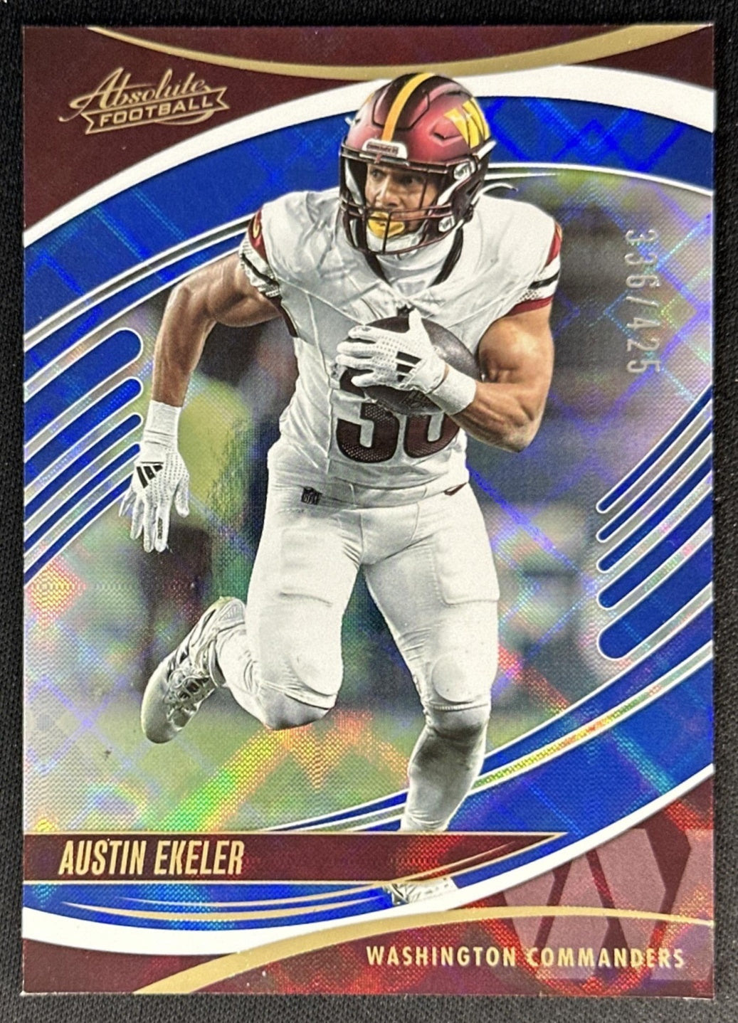 Austin Ekeler 2025 Panini Absolute Blue Diamonds /425 Commanders Default Title Sports Trading Cards