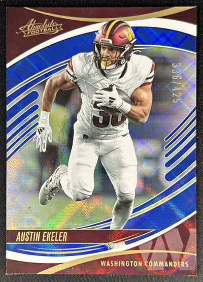 Austin Ekeler 2025 Panini Absolute Blue Diamonds /425 Commanders Default Title Sports Trading Cards
