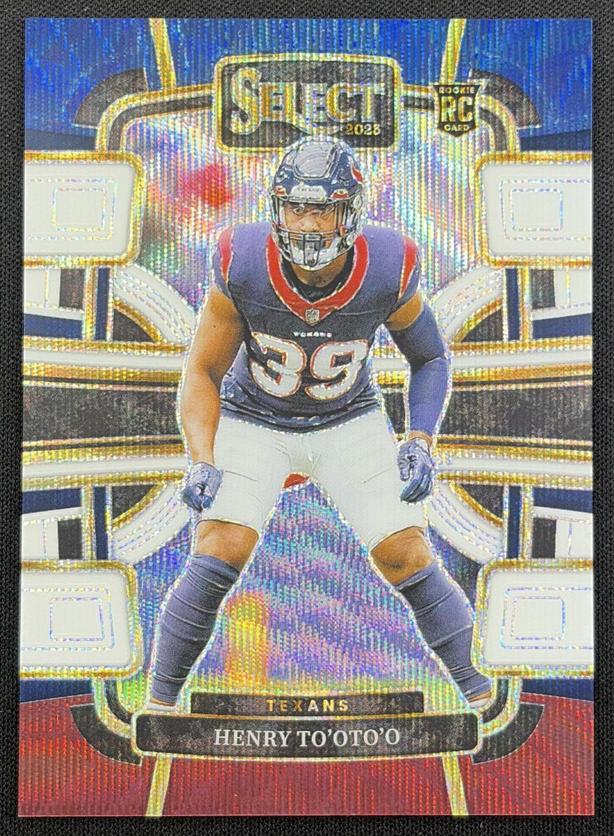 Henry To'oTo'o 2023 Panini Select Tri Color Prizms /259 Texans