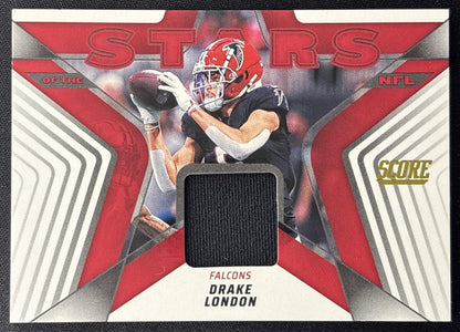 Drake London 2025 Panini Score Stars of the NFL Jersey Falcons Sports Trading Cards
