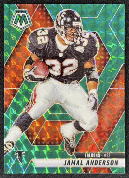 Jamal Anderson 2025 Panini Mosaic Green Prizm Falcons Sports Trading Card