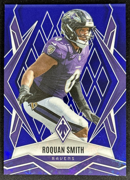 Roquan Smith 2025 Panini Phoenix Blue Winter Prizm /199 Ravens