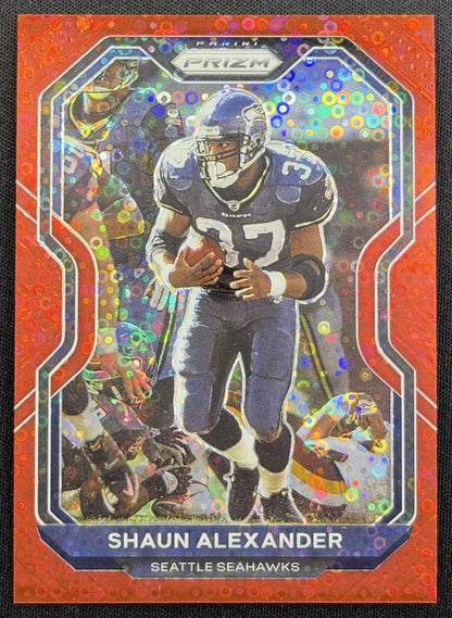 Shaun Alexander 2020 Panini Prizm No Huddle Red /50 Seahawks