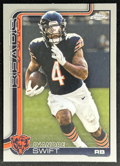 D'Andre Swift 2025 Topps Chrome Bears Default Title