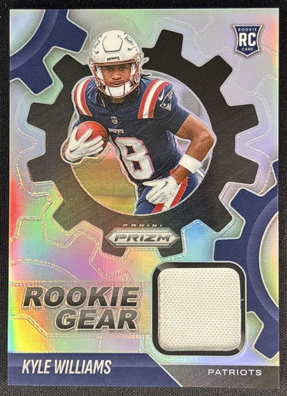 Kyle Williams 2025 Panini Prizm Rookie Gear Patriots Default Title Sports Trading Cards