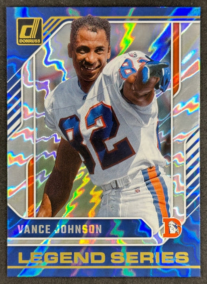 Vance Johnson 2024 Donruss The Legends Series Broncos Sports Trading Card