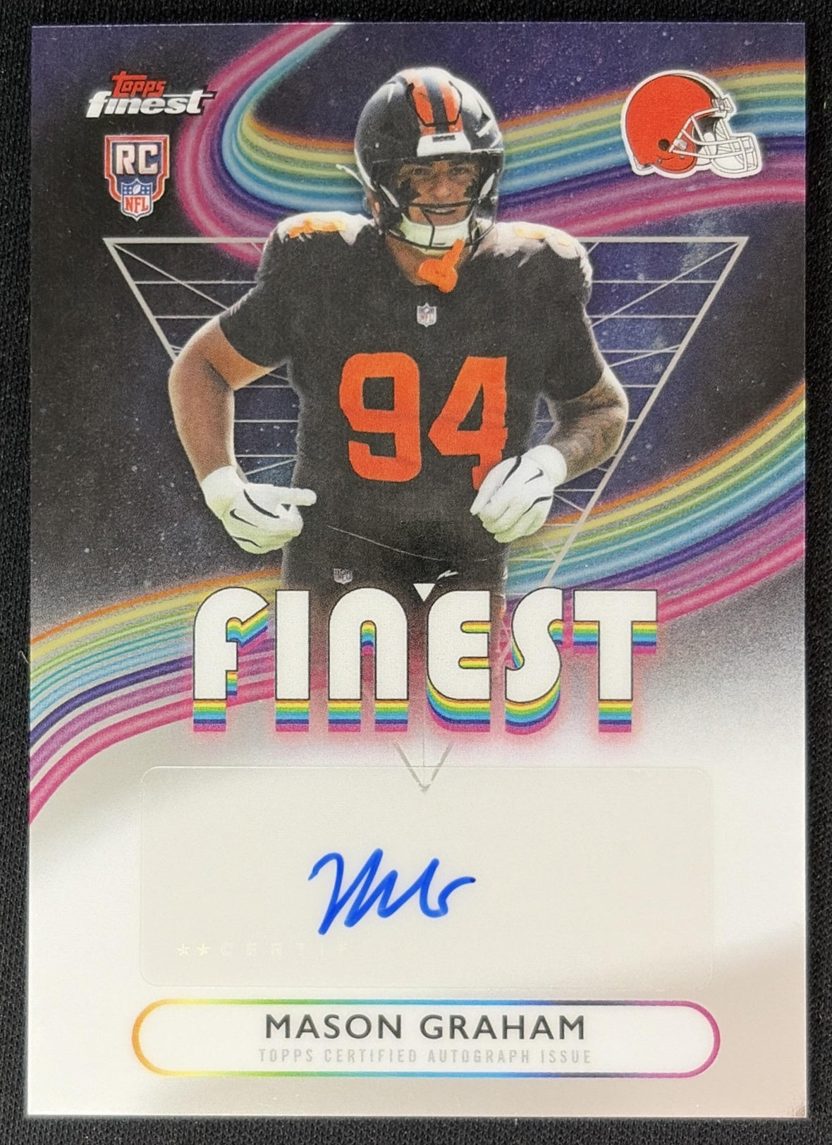 Mason Graham 2025 Topps Finest Rookie Auto Browns Football