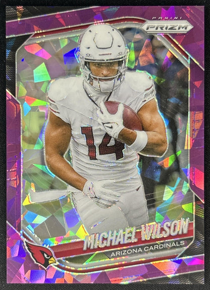 Michael Wilson 2025 Panini Prizm Purple Ice /225 Cardinals