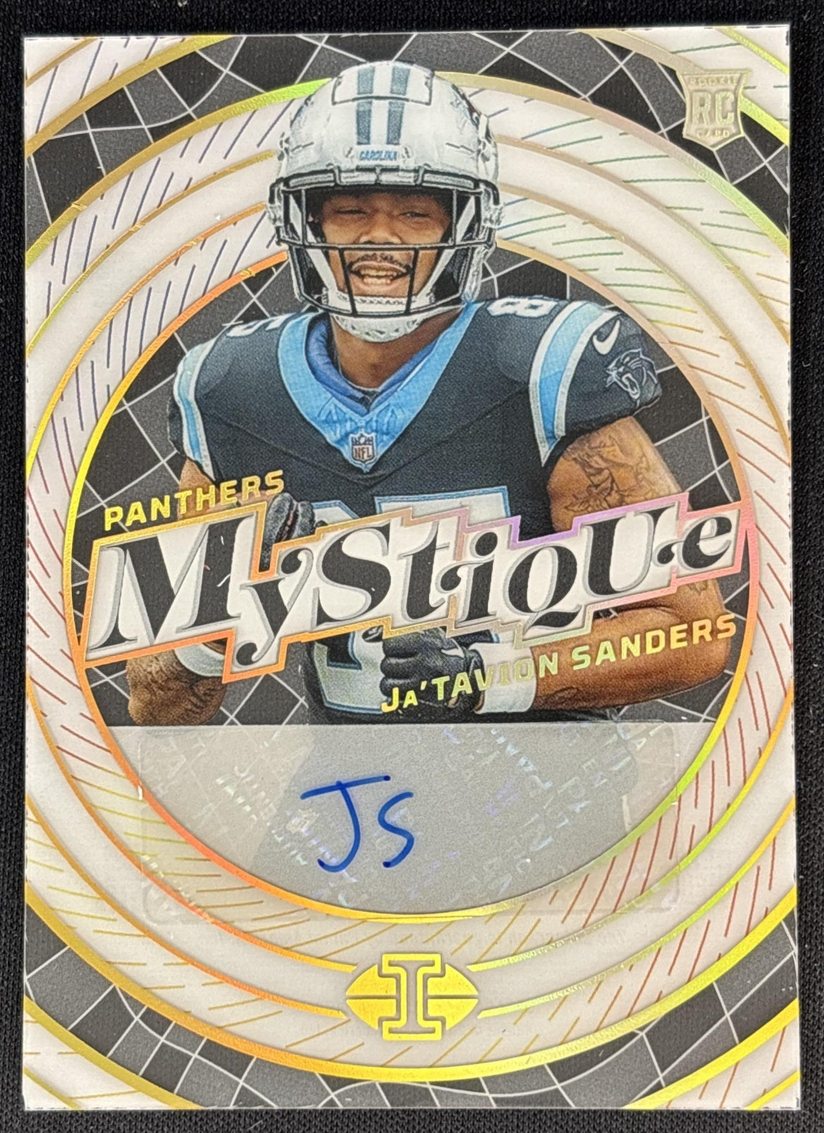 Ja Tavion Sanders 2024 Panini Illusions Mystique Auto /99 Panthers Sports Trading Card