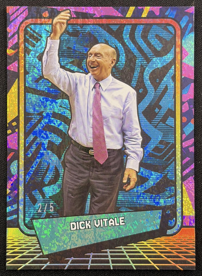 Dick Vitale 2026 Panini 90s Pop Culture Electric Blue /5