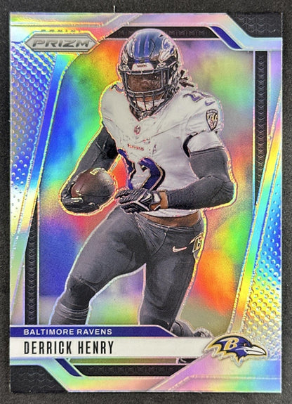 Derrick Henry 2024 Panini Prizm Silver Ravens Sports Trading Card