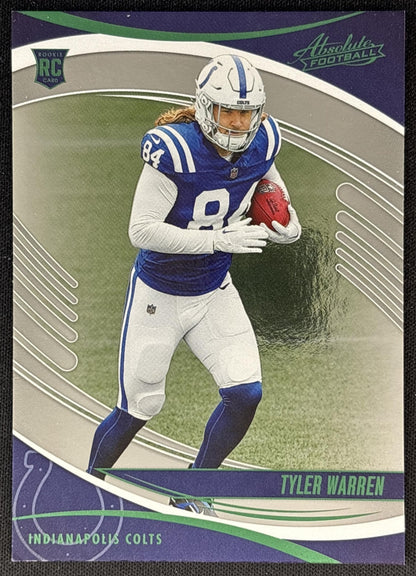 Tyler Warren 2025 Panini Absolute Rookies Green Colts front