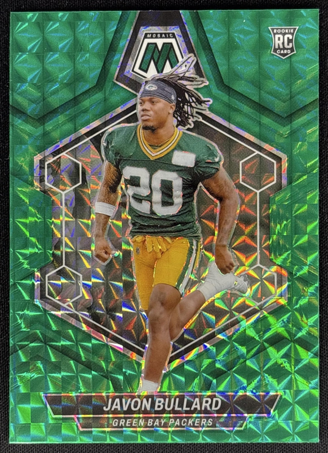 Javon Bullard 2024 Panini Mosaic Green Prizm Packers Sports Trading Cards